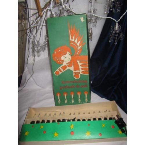 Vintage kerst kaarsverlichting voor kerstboom