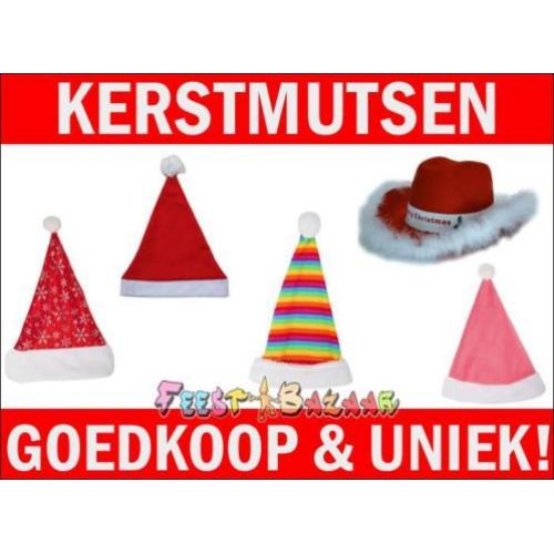 Kerstmutsen: Kerstmuts vele modellen | Kerst muts goedkoop!