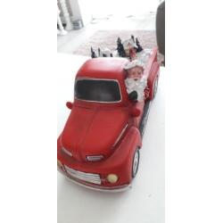 Kersthuisjes met en zonder licht en kerstauto
