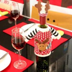 Kersttrui rendier gewei wijnfles versiering kerst nieuw