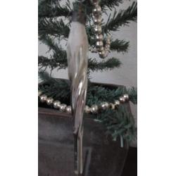 6 gesuikerde oude gedraaide glazen Kerst pegels