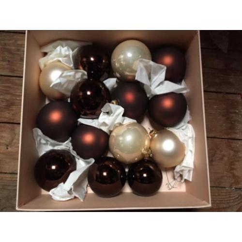 50 Mondgeblazen glazen kerstballen