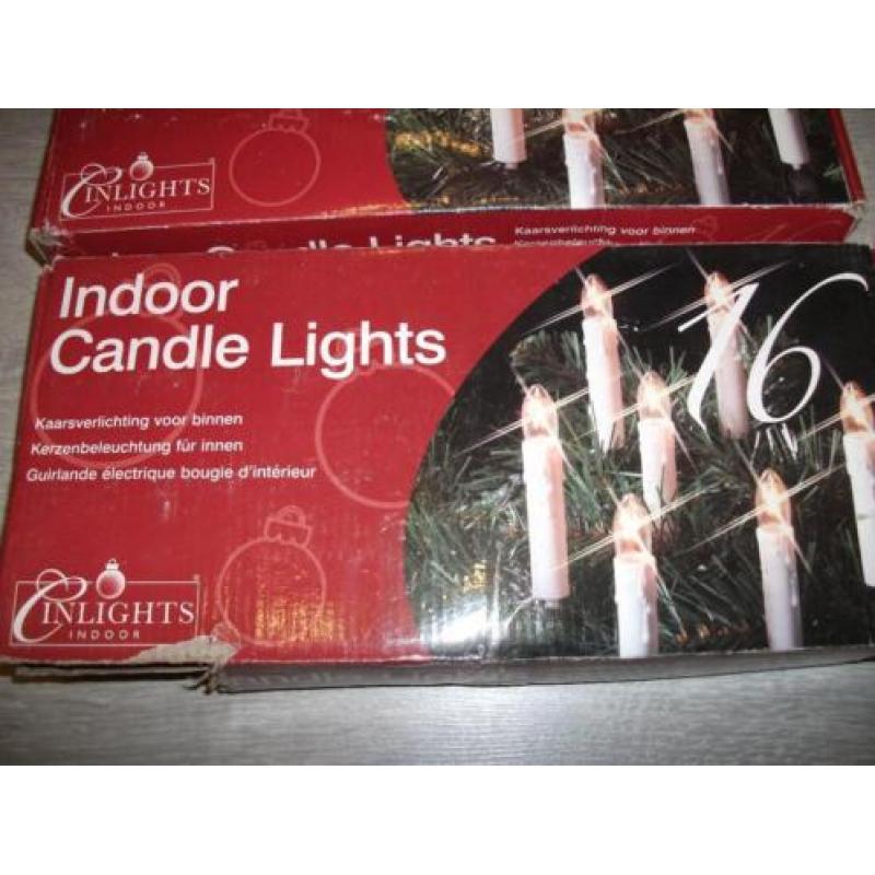Partij Kaarsverlichting 17 x 16 Lampjes met clip /kerst 17 x