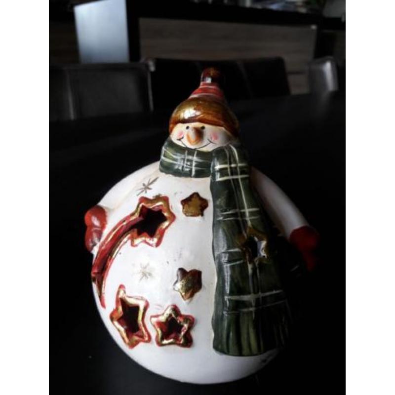 Kerstfiguren waxine lichtjes