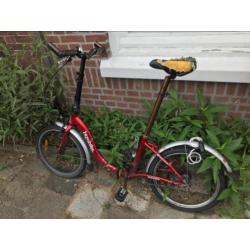 Rode vouwfiets Bizobike fiets