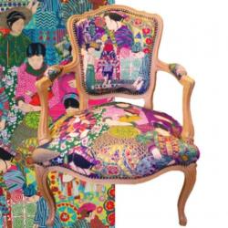 Bij Peacock :behang Cole and Son, Élitis, Manuel Canovas...
