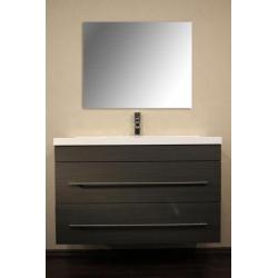 Ruim Badmeubel Badkamermeubel Victory 100 cm Grey Oak