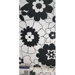 Behang flower power zwart wit nieuw