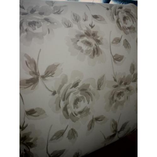 Barok Brocante Vlies Behang Taupe/Bruin Rozen 7 x