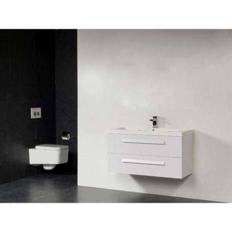 Saniclass Foggia badmeubelset 100cm 1 kraangat wit