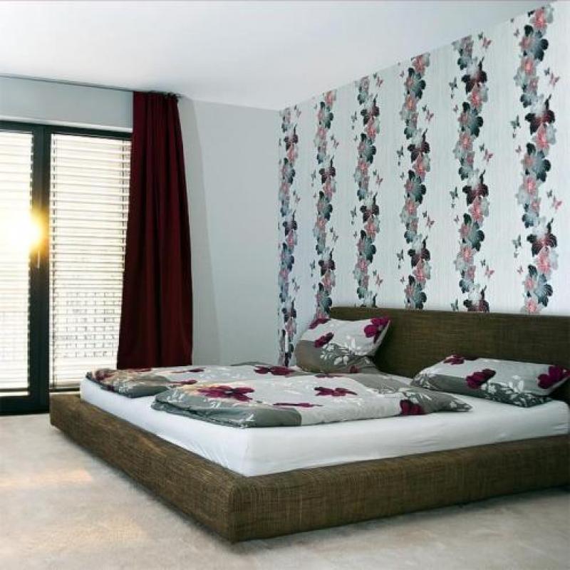 Behang bloemen design EDEM 108-33 vlinder behangpapier vinyl