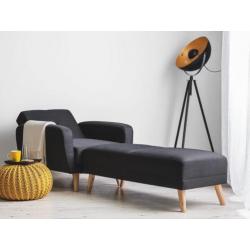 Beliani Florli - Hocker - polyester - zwart