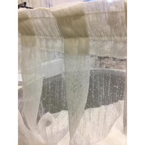 Nieuwe 3,5m creme kleur vitrage