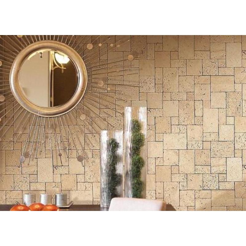 Vliesbehang XXL mozaïek natuursteen muur optiek EDEM 957-23