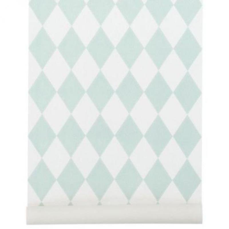 ferm living harlequin wiebertjes behang mint