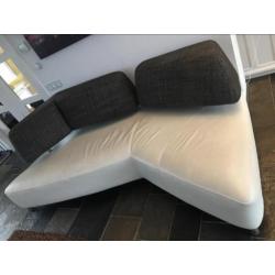 Leolux archipel plus set bank banken zithoek leer wit 3+2,5