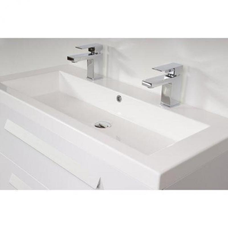Saniclass Foggia badmeubelset 100cm 1 kraangat wit