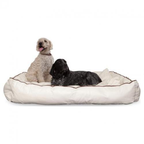 Smoothy Hondenkussen Extra Large Leder - Beige