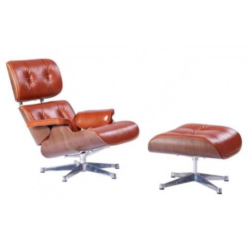 Eames Lounge Chair XL Set Cognac Leer | Gratis Montage !