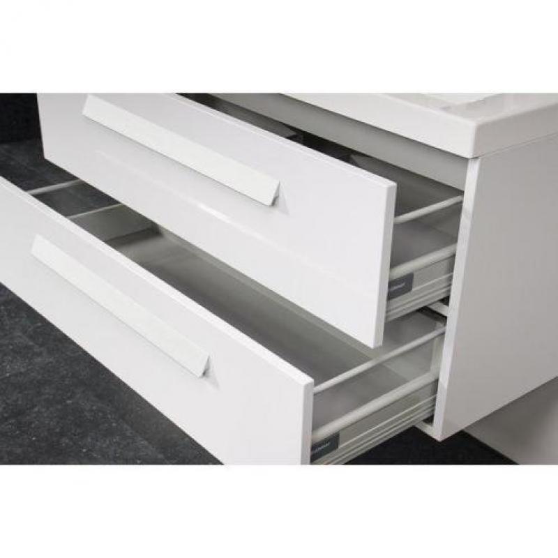 Saniclass Foggia badmeubelset 100cm 1 kraangat wit