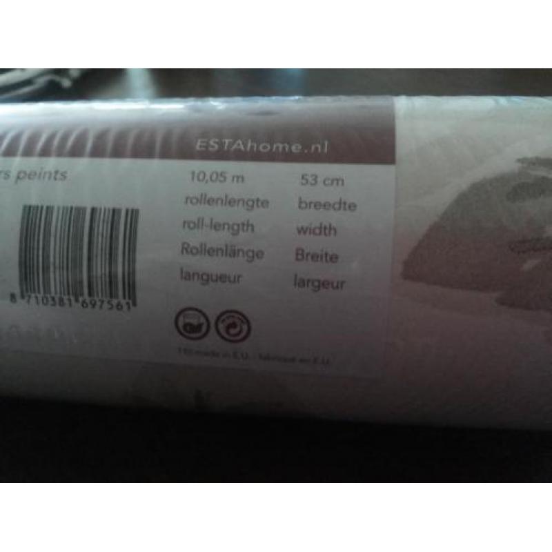 Barok Brocante Vlies Behang Taupe/Bruin Rozen 7 x