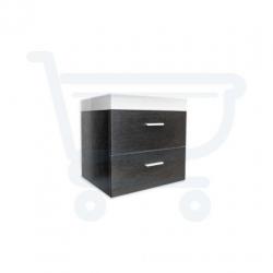 Saniclass Ancona badmeubel met spiegel 58x47cm black diamond