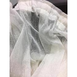 Nieuwe 3,5m creme kleur vitrage