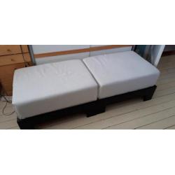 2 poef poefjes daybed