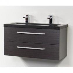 Saniclass Corestone 13 badmeubelset 100cm Wit 2 kraangaten