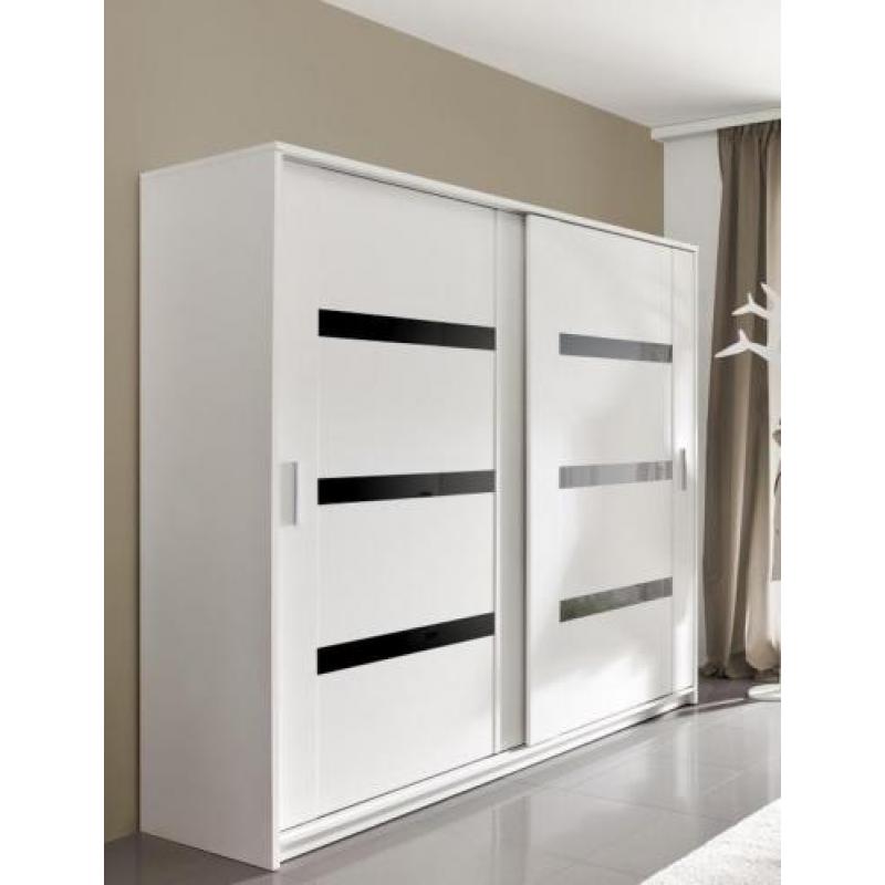 DIRECT LEVERBAAR Kledingkast wit 140 of 204 cm VANAF 269