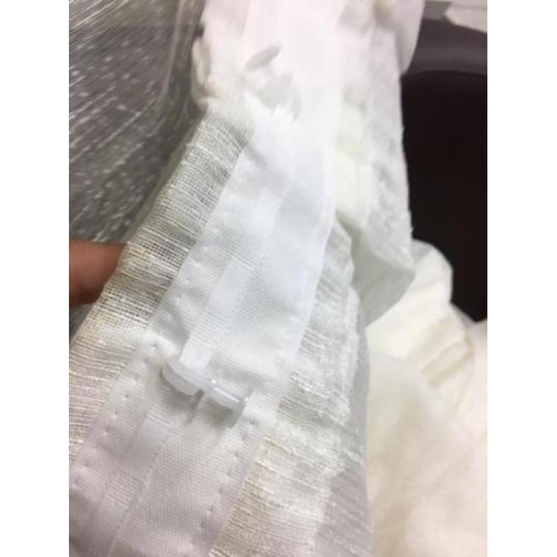 Nieuwe 3,5m creme kleur vitrage