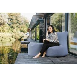 Sitting Point Poef DotCom Outdoor - Grijs