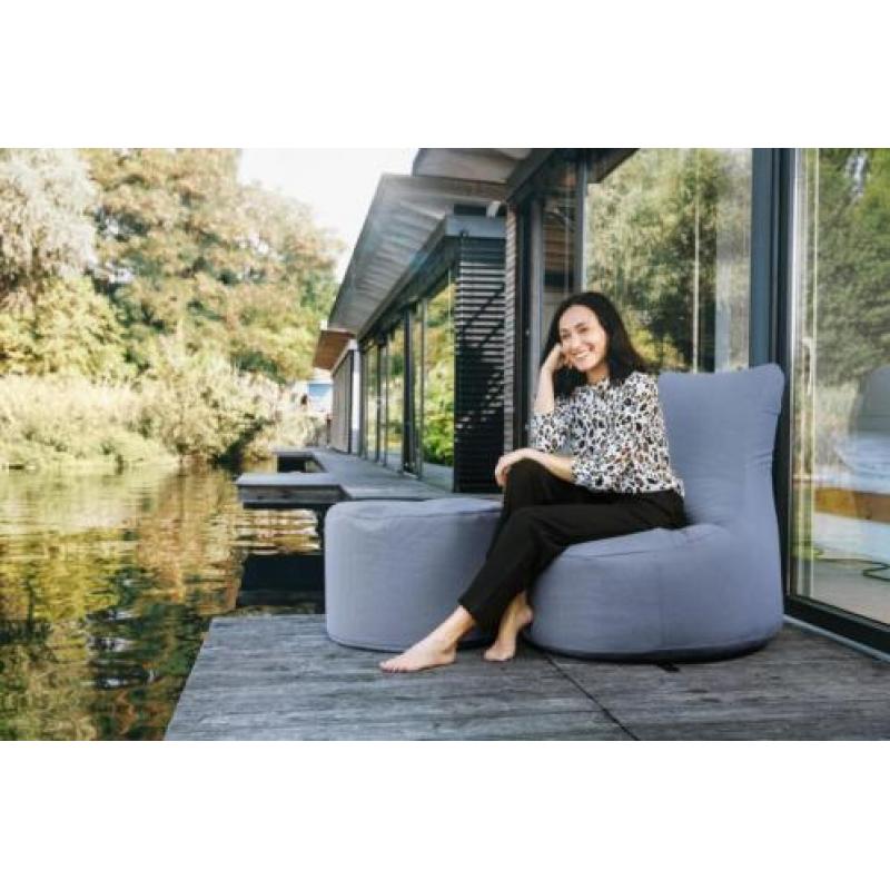 Sitting Point Poef DotCom Outdoor - Grijs