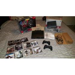 PlayStation 3 320GB met 2 controllers + 11 spellen