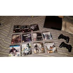 PlayStation 3 320GB met 2 controllers + 11 spellen