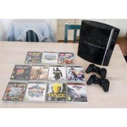 Ps3 phat inclusief 11 spellen en skylander poppetjes