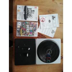Wii Dj hero 1 + 2 + draaitafel