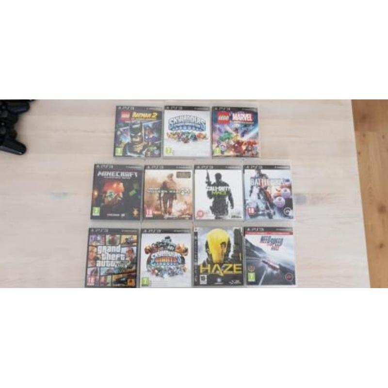 Ps3 phat inclusief 11 spellen en skylander poppetjes