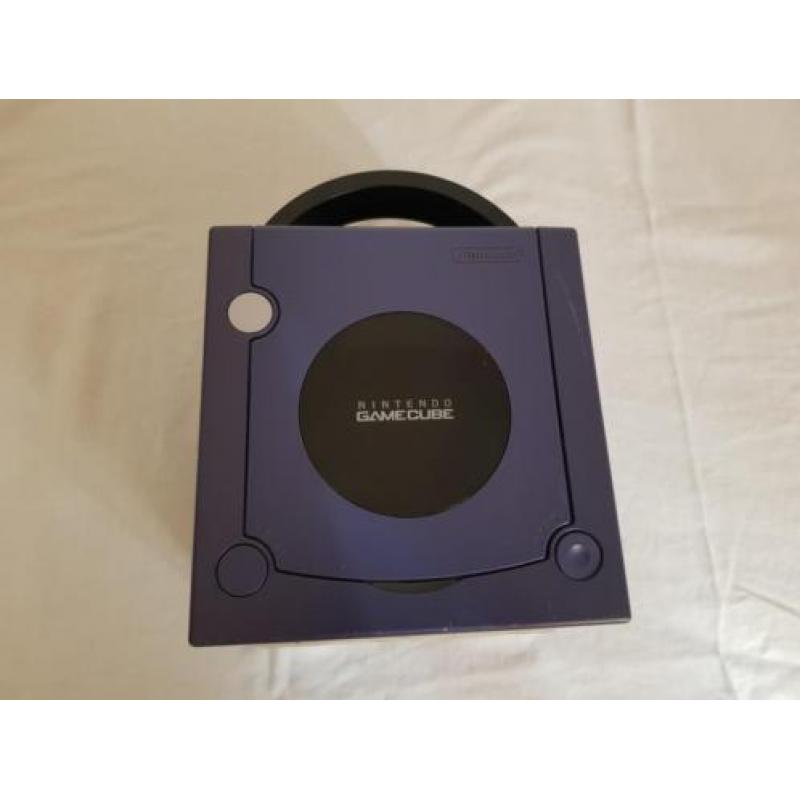 Paarse Nintendo Gamecube Set + originele memory card 251