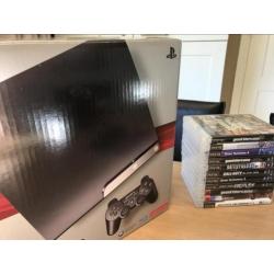 PlayStation 3 250GB + 11 games (GTA 5, BF4) + 2 controllers