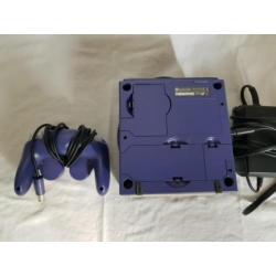 Paarse Nintendo Gamecube Set + originele memory card 251